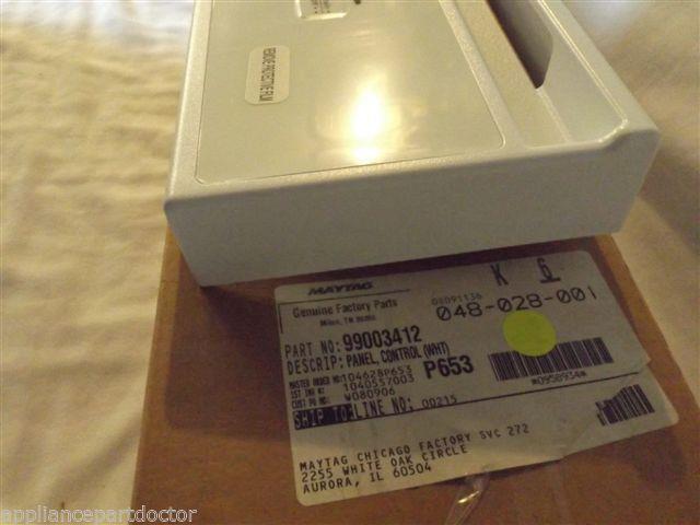 MAYTAG DISHWASHER 99003412 CONTROL PANEL (WHT) NEW IN BOX MAYTAG DISHWASHER 99003412 CONTROL PANEL (WHT) NEW IN BOX
